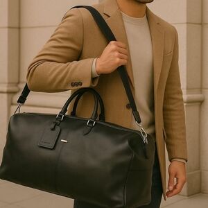 Skagen Denmark Large Leather Duffle bag Travel bag